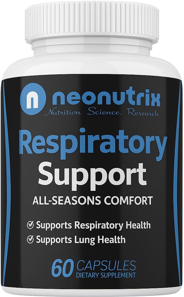 Lung Detox Cleanse Supplément pour le bien-être Bronchial et le soutien respiratoire naturel pour les fumeurs de cigarettes – Végétarien Friendly Nasal Dognestant- 60 Capsules - Made USA by Neonutrix- Non-OGM
