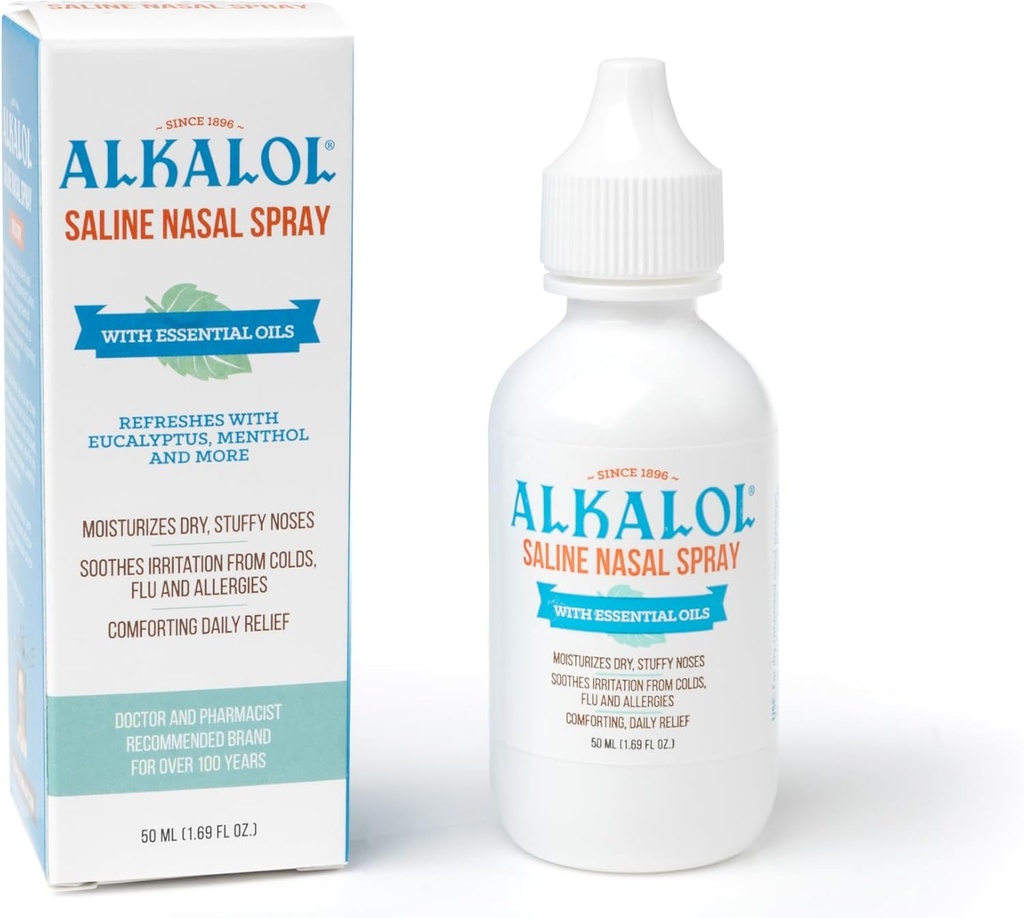 Alkalol Solution Saline Nasal Spray, 1.69 Ounce