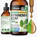 BIO KRAUTER Gymnema Sylvestre Extrait gouttes - Sans alcool et sans sucre - Vegan Gymnema Feuille Extrait 4 Fl.Oz.