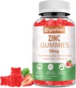 Gommies de zinc - 50mg Zinc de haute puissance avec vitamine C + vitamine D3 + Elderberry - Immune Health Support - Vegan, non-OGM et sans gluten - 60 Gommies