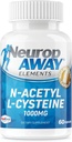 NeuropAWAY Elements N-acétyl L-Cysteine 1000mg 60ct avec Capsules (60 1000mg Capsules par bouteille)