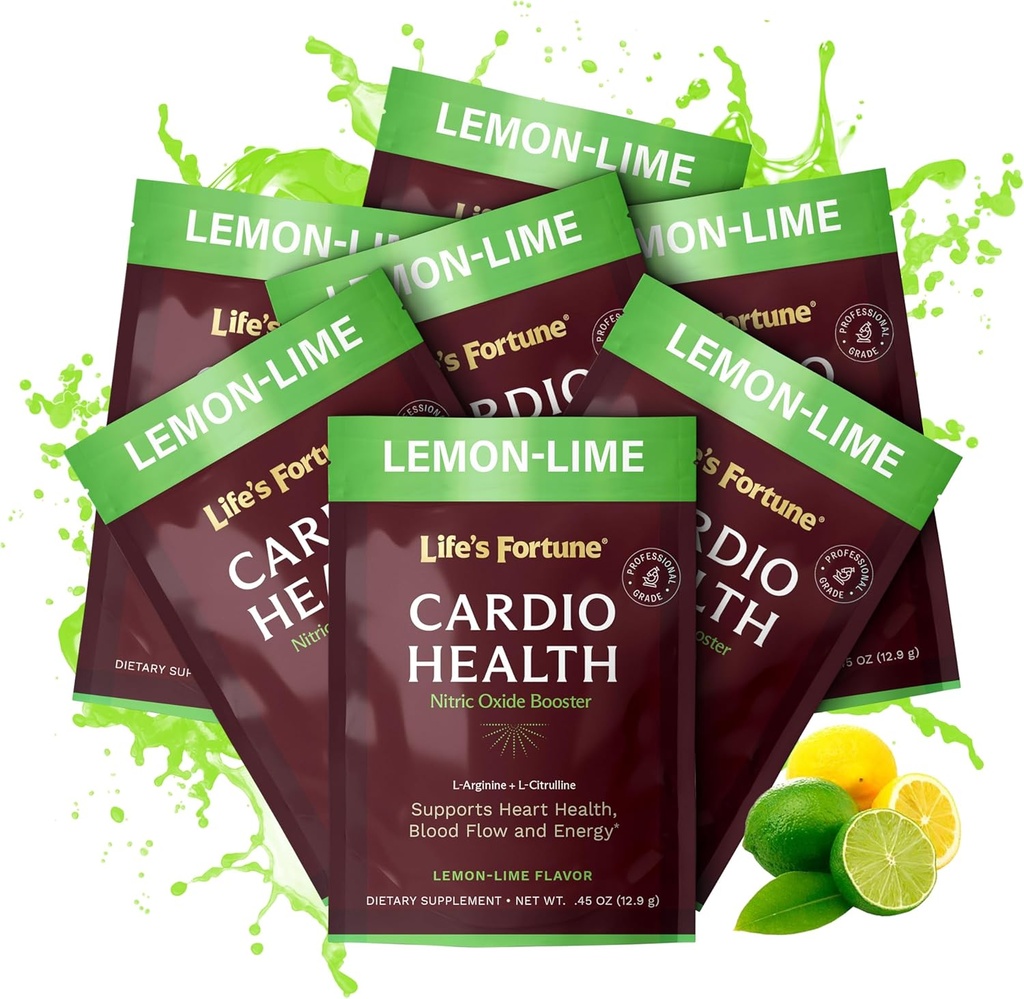 La poudre de supplément de Citrulline Fortune L Arginine L de Life's - supplément d'oxyde nitrique de haute puissance Booster avec goût naturel de citron Lime, 7 portions (paquet de 1)