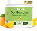 Feel Goods Gut Guardian, Fibre biologique, Probiotique et poudre prébiotique, Sans sucre, Herbes pour Bloat, Gut Health Support, Digestive Health for Men & Women, Non OGM, Vegan, Mango Tropical, 30CT