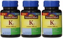 Nature faite vitamine K2 100 mcg Softgels 30 (3) (Emballage mai Vary)