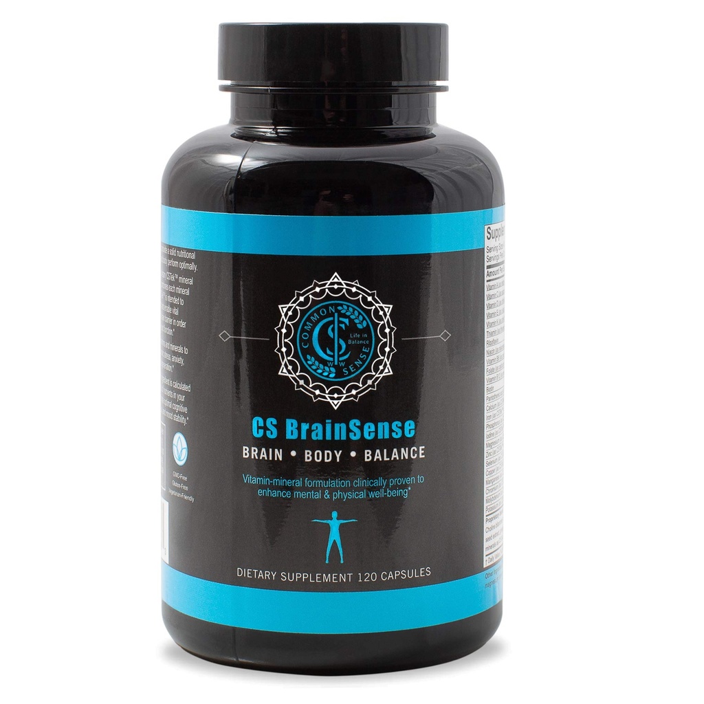 BrainSense Mood Stabilizer & Cerveau Supplement - Améliorer l'humeur, la clarté mentale, le booster neuronal et la santé cellulaire - Suppléments nootropiques et micronutriments pour le brouillard cérébral par CommonSenseWW, 120 capsules