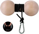 Rouleaux et renforts d'avant-bras en bois,Grip Strength Trainer, Arm Blaster Exercise, Strength Trainer pour doigts et poignet.