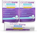 Cicatricure Onguent triple antibiotique avec soulagement de la douleur, onguent antibiotique bacitracine et crème pour le soin des plaies, onguent de guérison pour les coupures, brûlures, piqûres d'insectes, fournitures de premiers soins essentielles, 1 oz