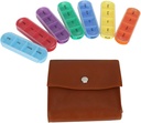 7 jours Organisateur de pilules, rappel hebdomadaire Vitamine Holder Suppléments Pills Entreposage Dispenser Box Médicament Case Sac Portable Capsule Portable Transporteur d'huile de poisson 4 fois par jour 28 Grille Médicament Voyage