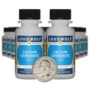 Carbonate de calcium / 1,3 livre / 20 bouteilles / 97,55 % de poudre pour aliments purs