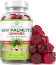 Palmetto de scie végétalienne pour les femmes et les hommes - Potent Saw Palmetto Extract, Suppléments de la prostate pour les hommes, DHT Blocker pour la croissance des cheveux des femmes, Gummies d'équilibre hormonal, PCOS Perte de cheveux, DHT Blocker, sans gluten