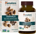Himalaya Triphala biologique, 2 mois d'approvisionnement, pour le nettoyage des colonies, la désintoxication et la constipation occasionnelle, USDA certifié biologique, non-OGM, sans gluten, extrait et supplément à base de plantes en poudre, 688 mg, 60 capsules