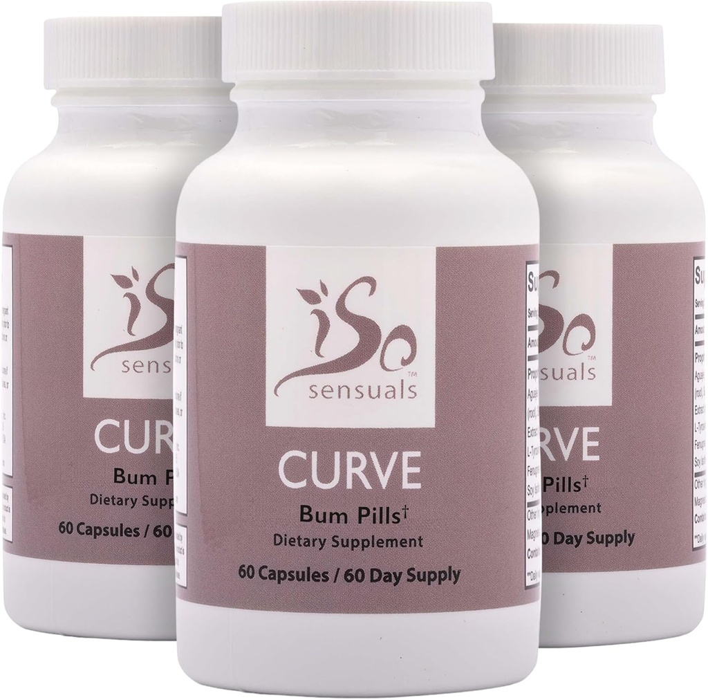 IsoSensuals Curve Butt Enhancement Pills (3 bouteilles)