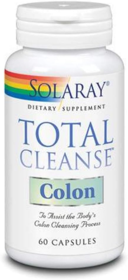 SOLARAY Total Cleanse Colon - Puissant, formule de Colon doux avec Citrate de Magnésium, Quercetin, Elm Slippery, Senna, Cascara Sagrada, Aloe Vera, Cat's Claw - Garantie de 60 jours, 30 portions