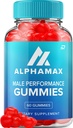 Gummies Alpha Max pour les hommes – Performance AlphaMax Homme Gummies vinaigre de cidre de pomme 1000MG, Alfa Max Gummies Avis, vitamine B12 (1 Pack - 60 Gummies)