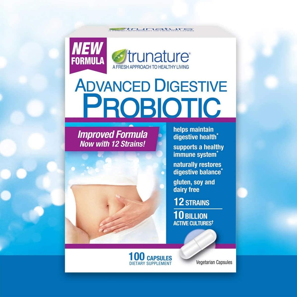 TruNature Capsules probiotiques digestives, 100 Nombre