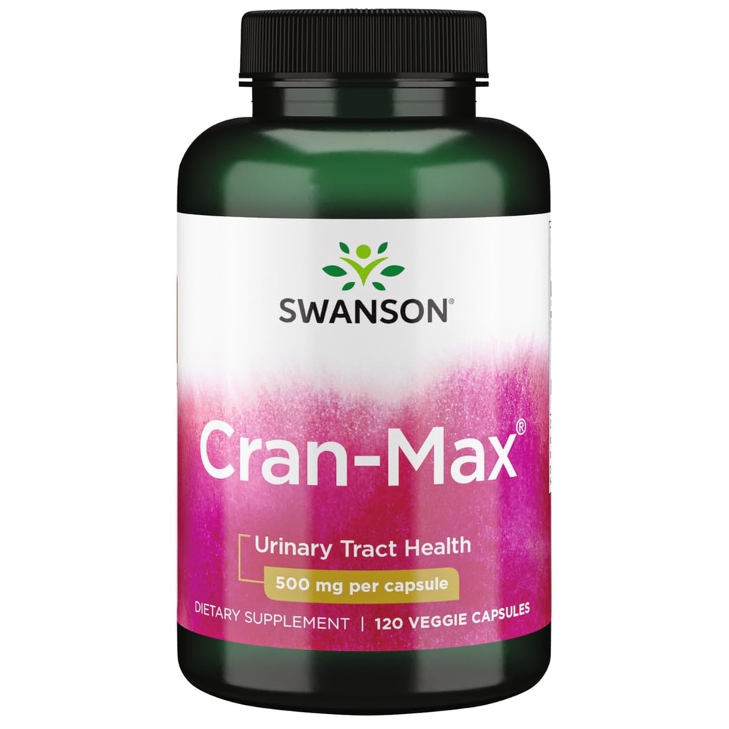 Swanson Cran-Max 500 Milligrammes 120 Capsules de Veg