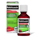 Robitussine Adulte Force maximale Toux + Congestion thoracique DM Max (4 fl. oz. Bouteille), Toux Suppresseur & Expectorant, Arôme aux framboises