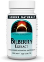 Source Naturelle Extrait de Bilberry Antioxydant botanique normalisé - 100 mg, 120 comprimés