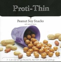 Snacks de soja d'arachides de Proti-Thin, 15g de protéines, faible teneur en calories, faible teneur en gras, faible teneur en glucides, sans ingrédients de gluten, puffs de protéines de régime alimentaire, KETO, compatibles avec les protéines idéales, 7 Count Box