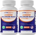 Vitamatic 2 Packs Racine valériane 20:1 Extrait 250 mg - 240 Capsules - 20X Extrait concentré