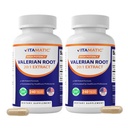 Vitamatic 2 Packs Racine valériane 20:1 Extrait 250 mg - 240 Capsules - 20X Extrait concentré