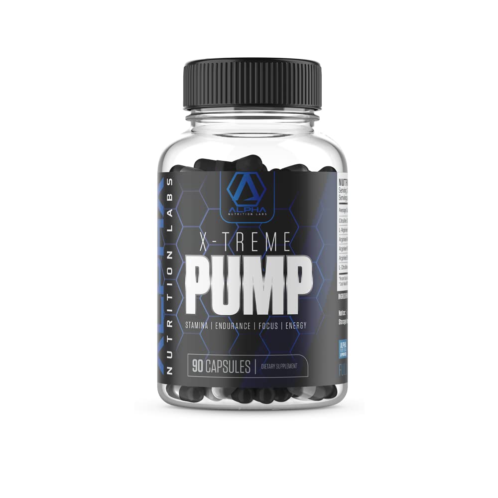 Pompe X-Treme pour l'endurance, l'endurance, le focus, supplément énergétique, 90 capsules