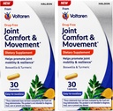 Voltaren Joint Comfort & Movement, Dietary Supplement, Easy to Swallow, 30 Count (Pack of 2)