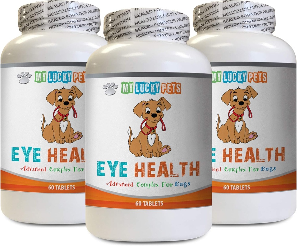 Dog Immune Boost - Dog Eye Health - Advanced Formula - Avantages Vision - Immune Support - Vitamine d pour les chiens - 3 bouteilles (180 traites)