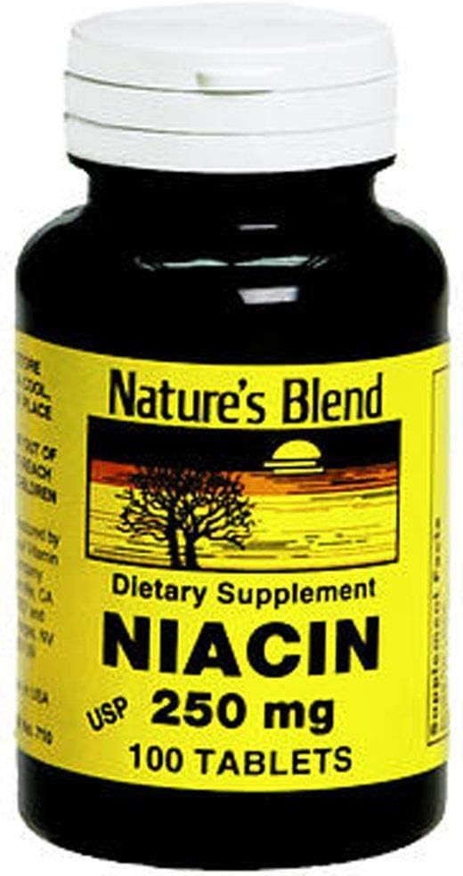 Mélange naturel Niacine 250 mg 250 mg 100 Tabs