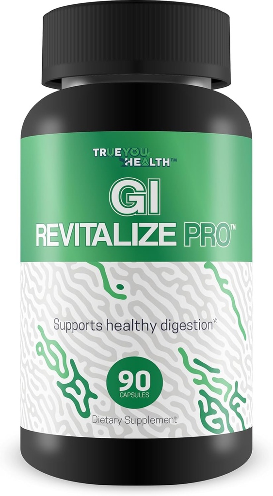 GI Revitalize Pro - Gut Health Supplements for Gastrointestinal Health Support - Promote Improved Digestion, Nutrient Absorption, & Regularity - Vitamin D & Psyllium - Bonus Immune Support Benefits
