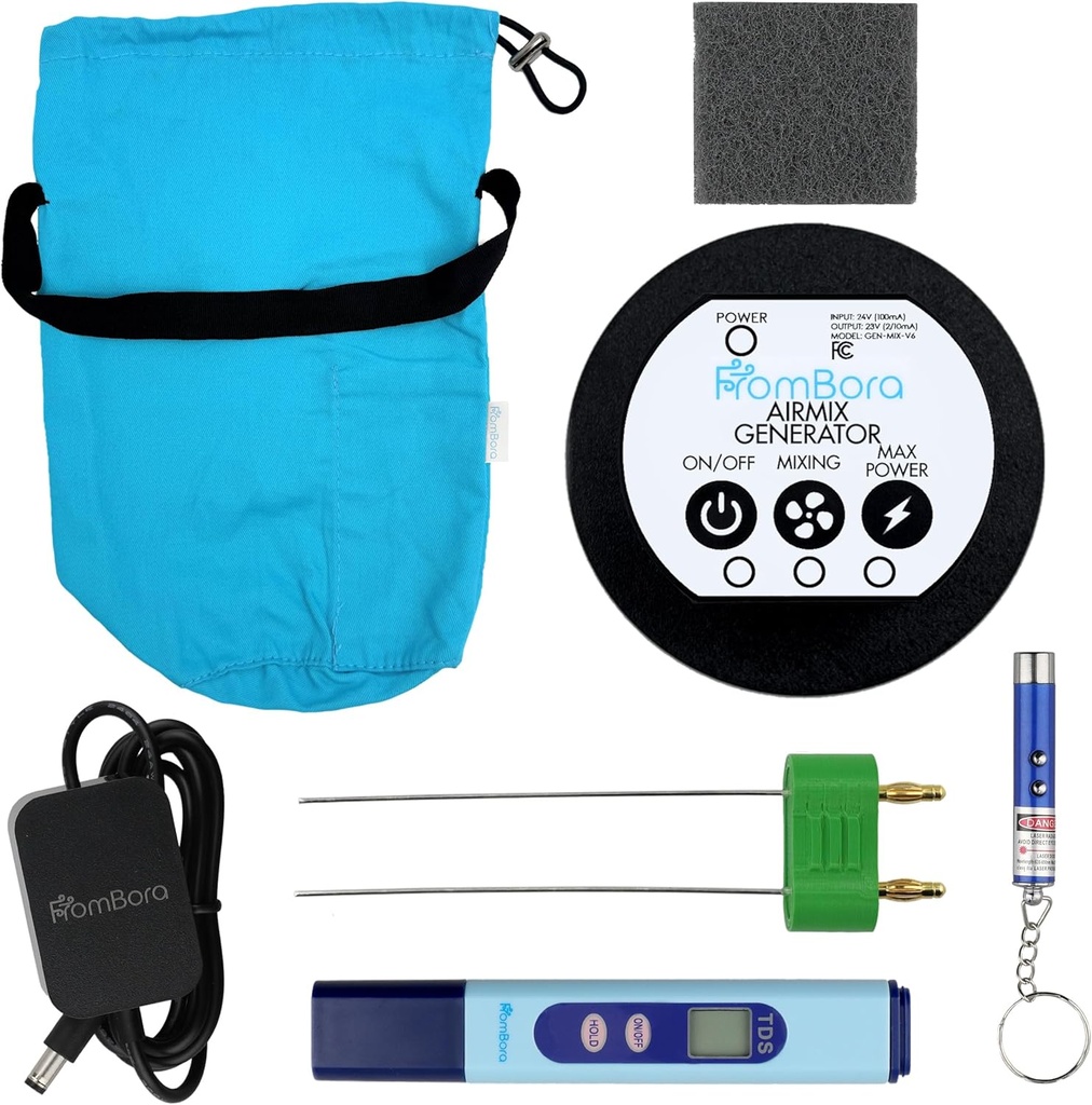 Kit générateur d'argent colloïdal – 99,99% (Ag) Rods, TDS Meter Machine d'argent colloïdal, Indicateur d'eau impure, Machine d'ioniseur d'eau pour la maison, sac de voyage, AirMix