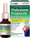 HealthA2Z® Fluticasone Propionate Nasal Spray de 50 mcg par spray de 24 heures contre l'allergie 72 Sprays de 0,38 fl oz. (11,1 mL)
