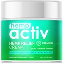 Crème de chanvre avec Menthol, MSM & Arnica – Crème hydratante légère, à absorption rapide – Formule rafraîchissante et non grasse pour la peau nourifiée – 2 Fl Oz