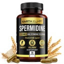 Elixir de la Terre Suppléments de spermidine 1200mg (90 Capsules) – Anti-vieillissement - 3ème partie testé (12mg de poudre de spermidine) Pureté maximale - 100% pur Espermidina- extrait fermenté de germe de blé - NMN Autre