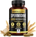 Elixir de la Terre Suppléments de spermidine 1200mg (90 Capsules) – Anti-vieillissement - 3ème partie testé (12mg de poudre de spermidine) Pureté maximale - 100% pur Espermidina- extrait fermenté de germe de blé - NMN Autre