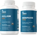 Dr Tobias Ménopause Relief et Psyllium Daily - Soutient l'équilibre hormonal et la santé digestive, non-OGM