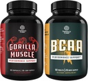 Booster d'essai extra-fort pour les hommes et la chaîne de branches Amino Acides Supplément - - Supplément d'énergie naturelle pour les hommes avec de l'herbe de chèvre en chaleur - Relèvement des muscles après l'entraînement et suppresseur de croissance musculaire