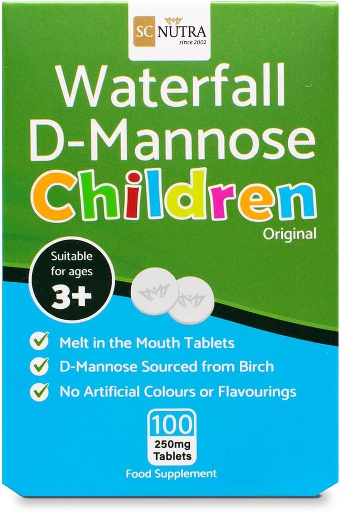 Les enfants d'origine D-Mannose d'une chute d'eau.