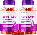 (2 Pack) Gommies Keto ACV actifs rapides, Gommies Keto actifs rapides 1050MG, Gommies de cidre de pomme rapides actives, Formule avancée Keto Gommy actifs rapides, Gommies Keto ACV rapides actives, 120 Gommies pendant 2 mois