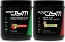 Supplément JYM Science PRE JYM 30 portions - Fraise Kiwi & - Après l'entraînement avec BCAA, Glutamine, Creatine HCL, Beta-Alanine, et plus Rainbow Sherbert Flavor, 30 portions, 21,2 oz.