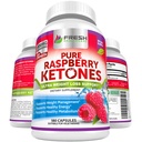 FRESH HEALTHCARE Pure 100% framboise Cétones Max 1000mg par portion - 3 mois d'approvisionnement Non OGM - Avancé Weight Loss Support - 180 capsules