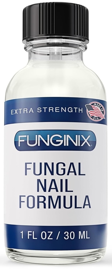 FUNGINIX Traitement des champignons des Toenail Extra Strength - Traitement des ongles antifongiques avec 10 % d'huile d'acide et d'arbre de thé non décylénique - Nourri par 15+ Huiles naturelles et botaniques - Fabriqué aux États-Unis (Packaging May Vary)