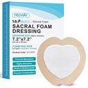 MedVance TM Silicone - Visière Silicone Adhésive Mousse Robe Sacrale Taille 7"x 7" Boîte de 5 pansements