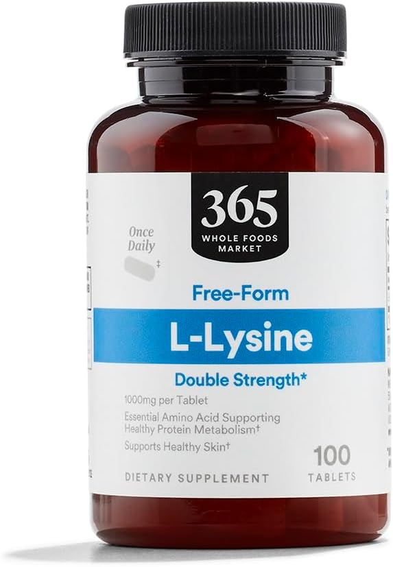 Marché des aliments entiers, L-Lysine Double Force, 100 Nombre