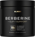 141 500 mg GLP-1 Berberine Supplément de perte de poids + Dihydroberberine, Ceylan Cinnamon, Chromium Picolinate, Bitter Melon - 100x Strength Berberine 1500mg pilules naturelles pour femmes