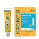 Neosporine + Crème à double action de soulagement de la douleur de la force maximale, crème antibiotique et analgésique topique de premiers soins pour le soin des plaies des coupures, des éraflures et des brûlures mineures, polymyxine B & Pramoxine HCl, 1 oz