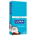 BAR DE LUNA - Barres de snack sans gluten - Arôme de noix de coco trempé au chocolat -8g de protéines - Non-OGM - Snacks sains à base végétale - Sur les collations de go (1,69 Barres de snack d'Ounce, 15 Nombre)