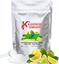 Supplément de fibre de protéines de Krampade Poudre d'électrolytes de 30g Protéines et 7g BCAA + 9g Fibre soluble + 2000mg Potassium + Supplément de magnésium
