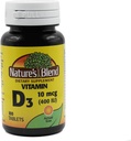 Mélange naturel vitamine D 400 UI 100 comprimés