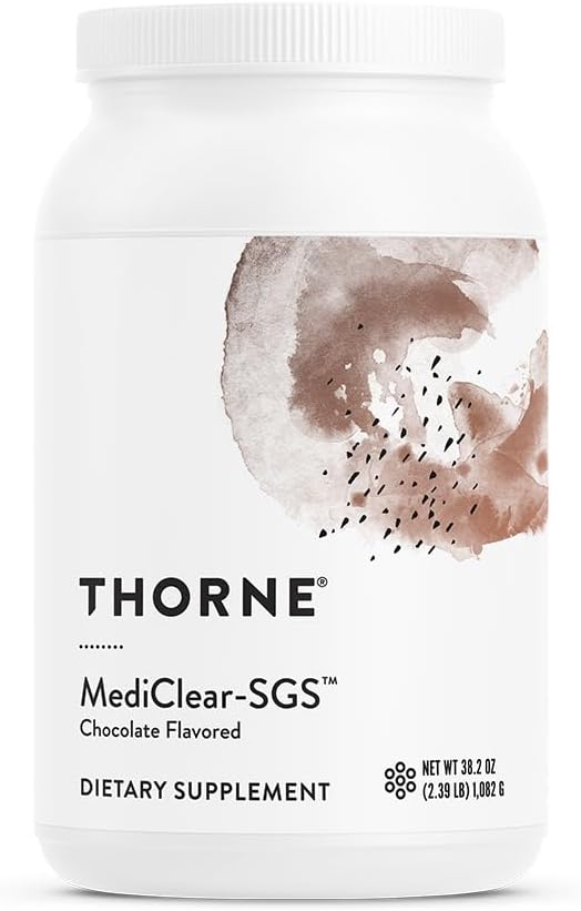 THORNE - MediClear-SGS - Poudre à base de protéines de riz et de pois avec un profil multivitamine-minéral complet - Soutien fondamental - Éliminer les toxines environnementales et alimentaires* - Chocolat - 38,2 Oz